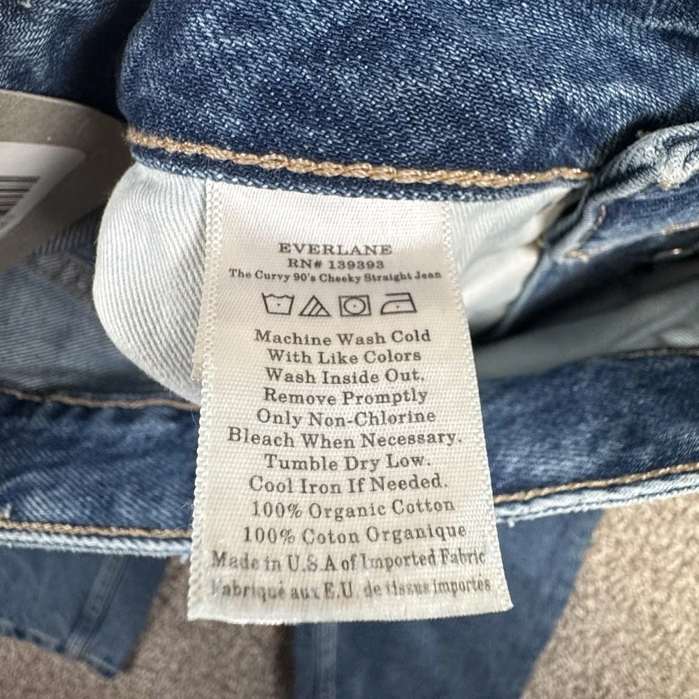 NWT Everlane The Curvy '90s Cheeky Jean High Waist Straight Leg Size 23 Regular - Picture 5 of 12